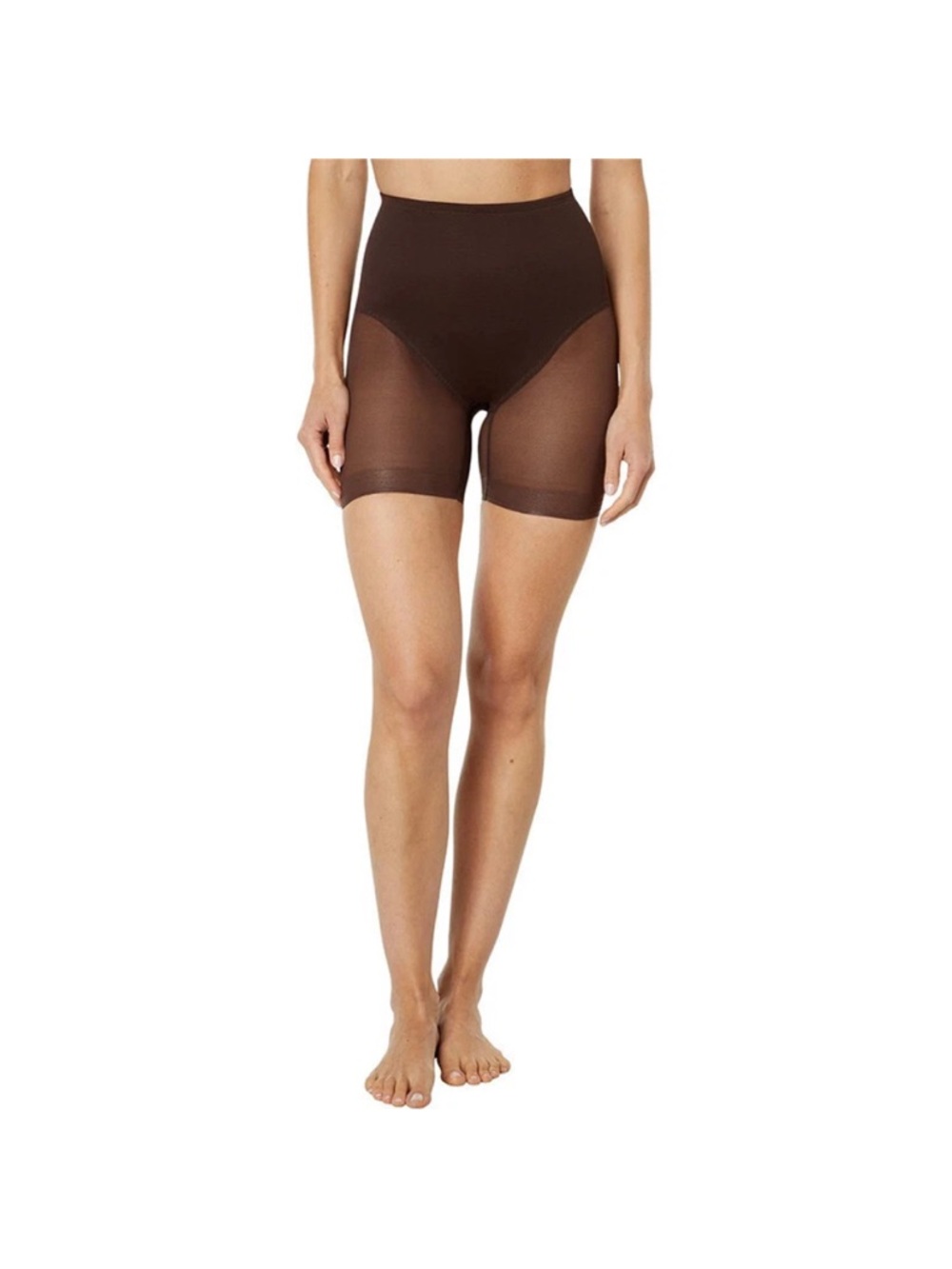 High-Waist Rear Shaping Shaping Boyshorts — Black Medium